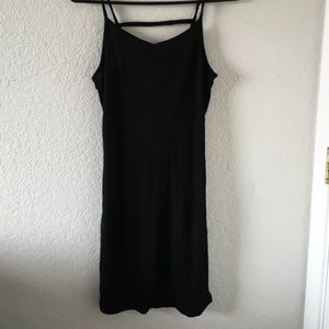 Black strap dress