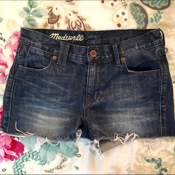Madewell Darkwash Jean Shorts