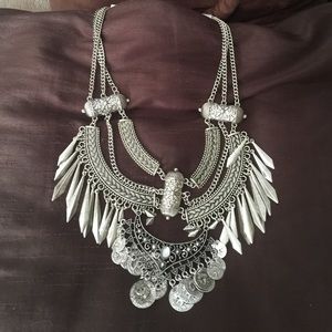 Egyptian style  necklace sterling silver