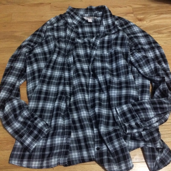 Oversized Plaid Shirt