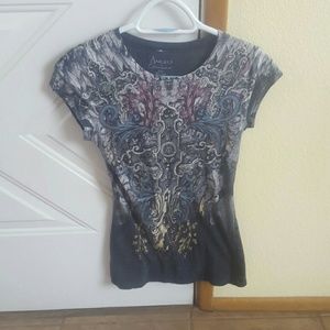 Beaded Cross T Shirt