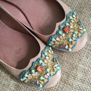 Jasper and Jeera Leather Ballet Flats