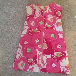 Strapless Lilly Pulitzer springtime dress