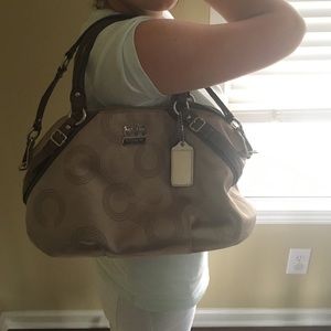 Authentic coach purse with passport holder.