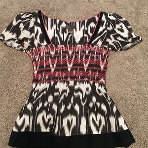 ikat peplum top