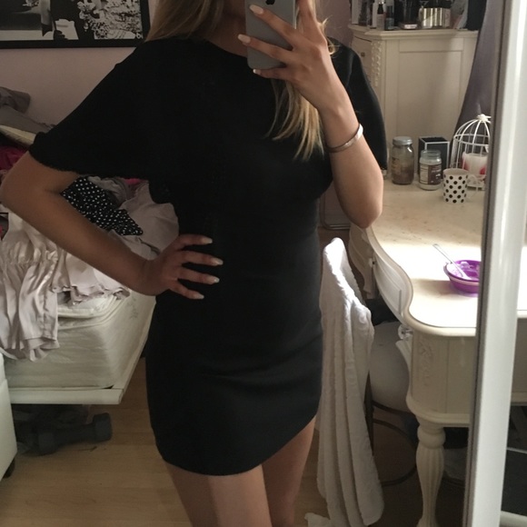 Black high neck romper