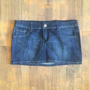 Women's jean mini skirt