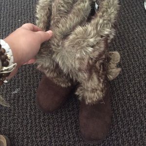 Fuzzy boots