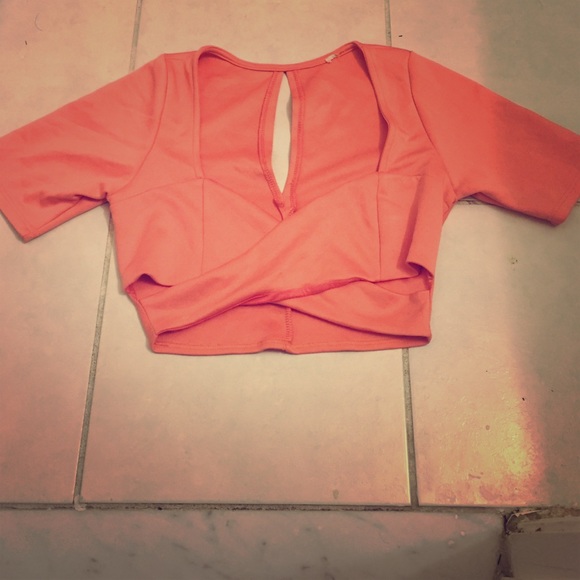 Crop Top In Peach