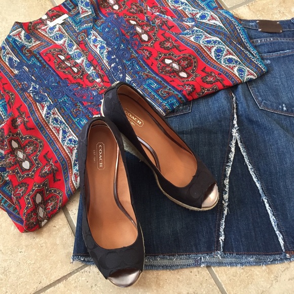 Coach espadrille wedge