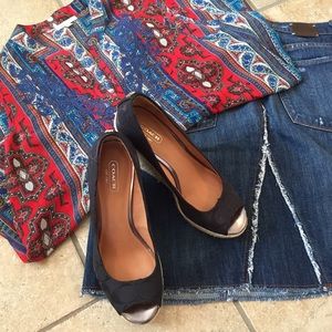 Coach espadrille wedge