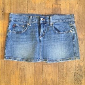 Women's jean mini skirt
