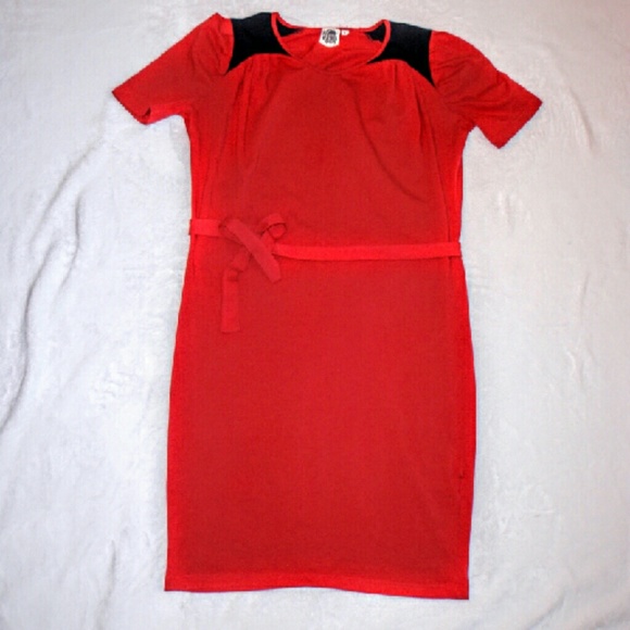 Red and Navy Blue Dress - Picture 1 of 1