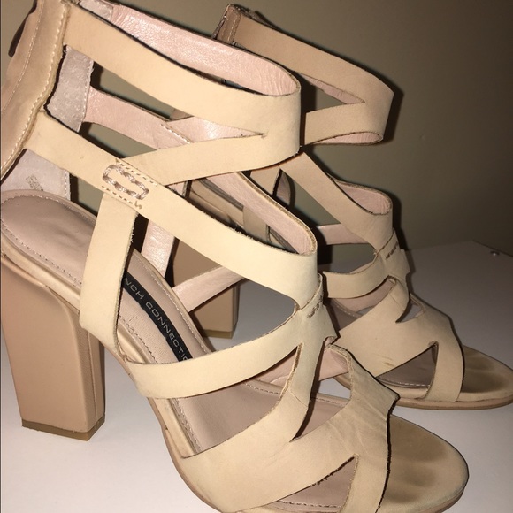 French connection nude heels - Picture 1 of 2