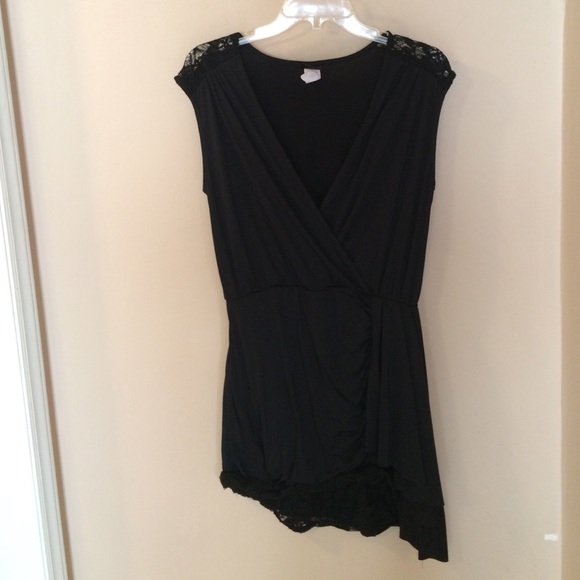 BLACK LACE DRESS SHORT SIZE XL