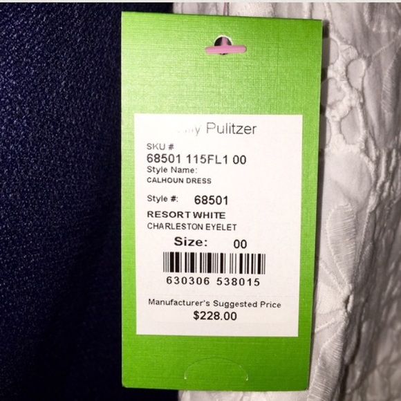 Lilly Pulitzer Calhoun Dress Charleston Eyelet - Picture 4 of 4