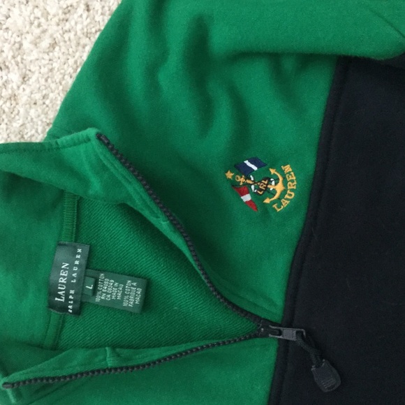 Ralph Lauren zip neck, Lg - Picture 2 of 3