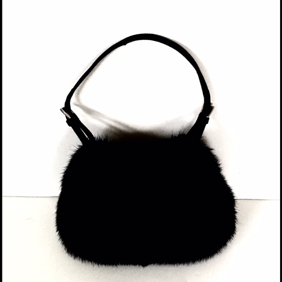 Authentic Prada Mink Fur Nero/Black Handbag