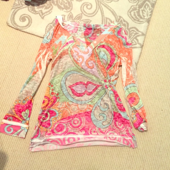 Retro patterned hoodie