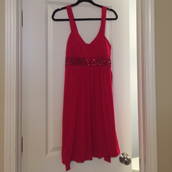 Bisou Bisou red dress size 8