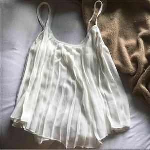 Large white tank top