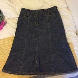 NWOT Theory denim skirt
