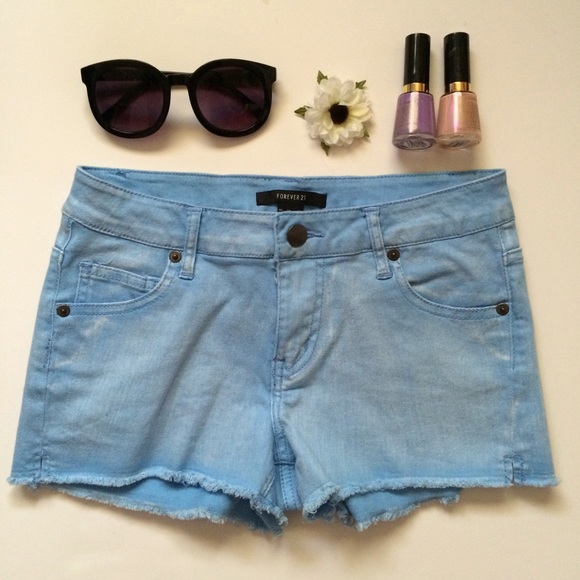 Forever 21 Blue Jean Shorts
