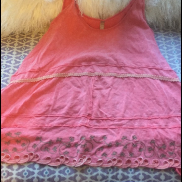 Coral free people tank
