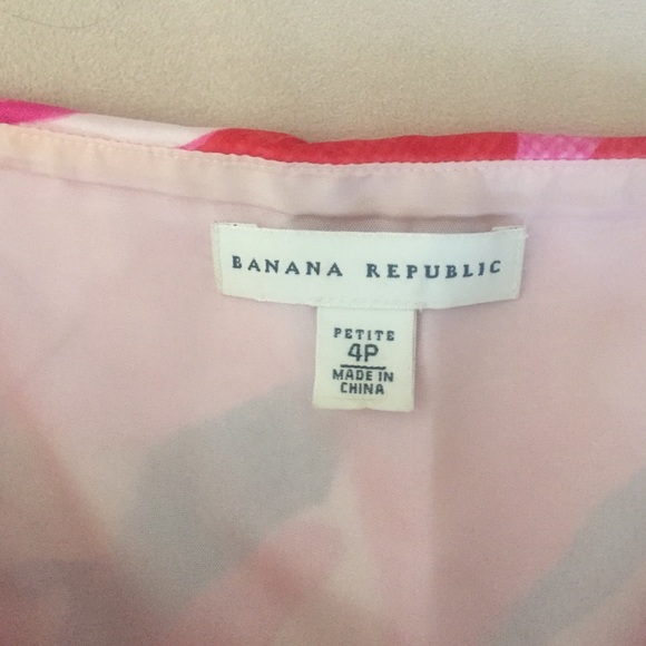 Banana Republic Strapless Silk Floral dress - 4P - Picture 2 of 4