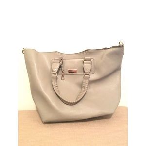 BCBG large leather tote bag