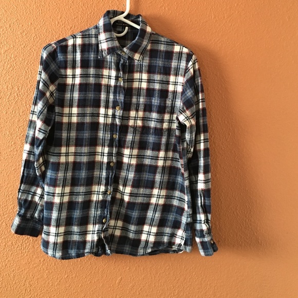 Brandy Melville Plaid Button-Up