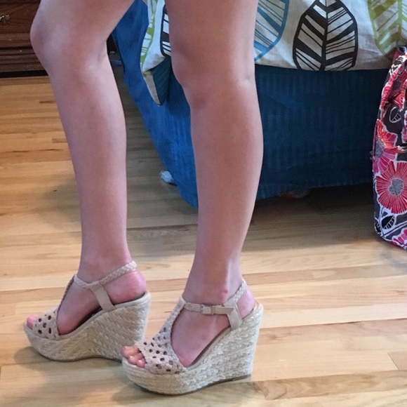 Platform wedge espadrilles