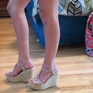 Platform wedge espadrilles