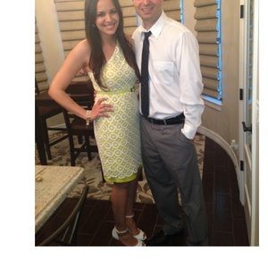 Vince Camuto Lime green dress