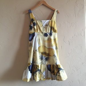 Leifsdottir for Anthropologie floral pansy dress