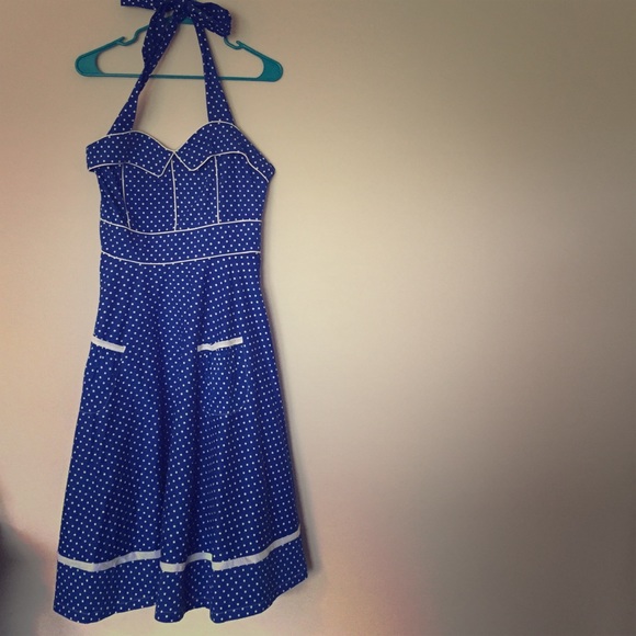 Vintage rockabilly 50s polka dot new swing dress