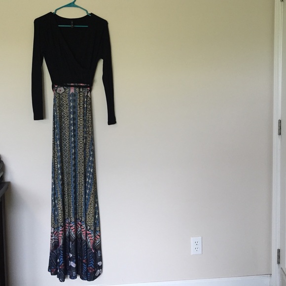 Beautiful tribal design maxi dress
