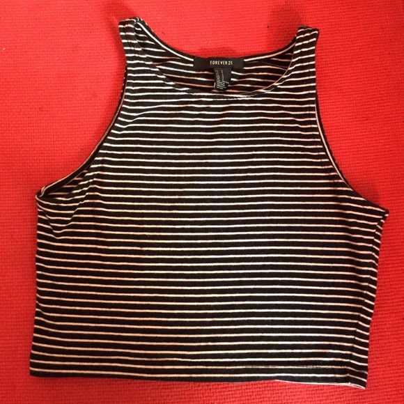 Cute Striped Crop Top