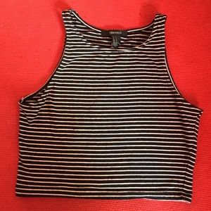 Cute Striped Crop Top