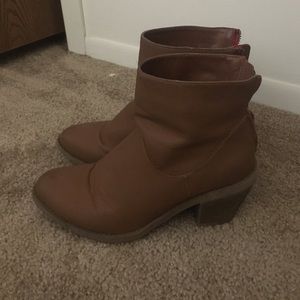 Madden girl tan booties
