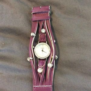 Purple wrap bracelet