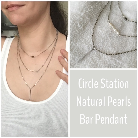 T&J Designs Triple Layer Pearl Necklace - Picture 2 of 2