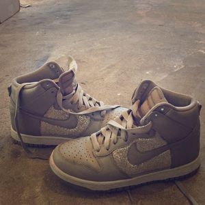 Grey Nike high tops