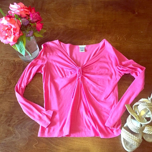 Long sleeve Hot Pink Top