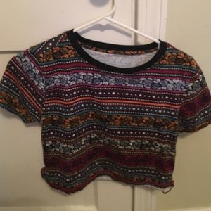 Small tribal crop top. Only worn once.