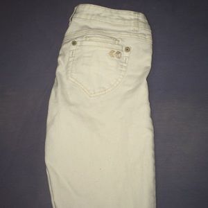 WHITE rewind skinny jeans!