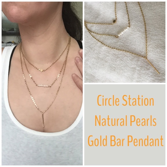 T&J Designs Triple Layer Pearl Necklace - Picture 2 of 2