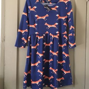 Fox print dress