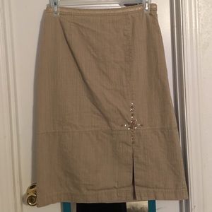 Tan Jean skirt