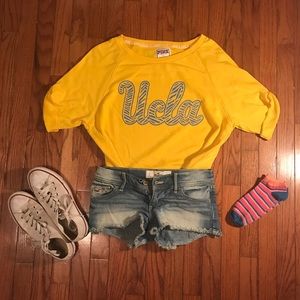 PINK Victoria's Secret Yellow UCLA Sweatshirt